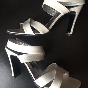 Marcello giovannetti pearl white sandal size 40